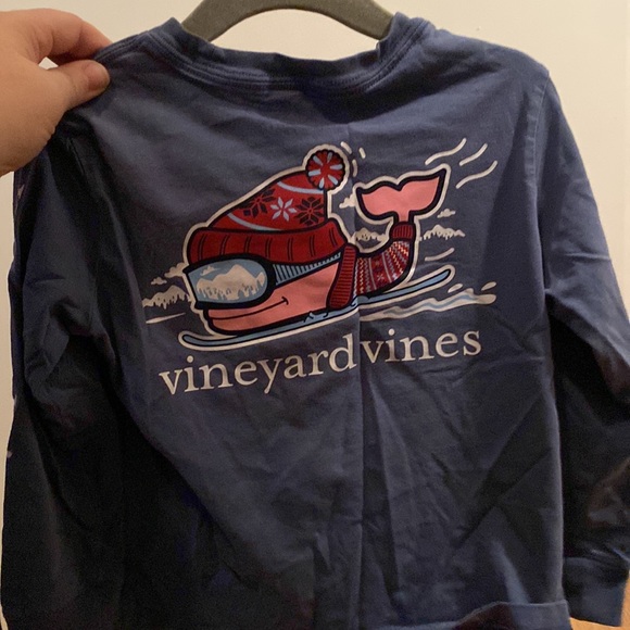 Vineyard vines navy 3T tee - Picture 4 of 5